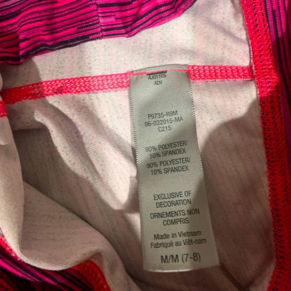 Athletic multi-color pink leggings
